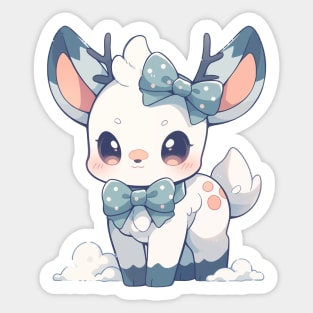 Fawn-tastic | cute kawaii reindeer! Sticker